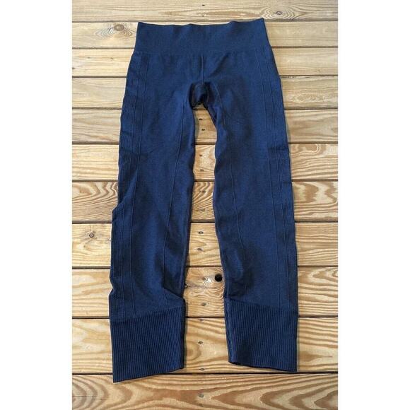 Lululemon Athletica Ribbed High Rise Seamless Leggings Size 4 Women’s Black - Picture 1 of 7